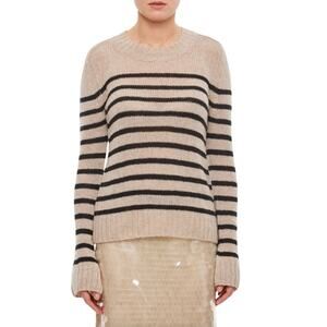 Khaite TILDA STRIPED CASHMERE SWEATER